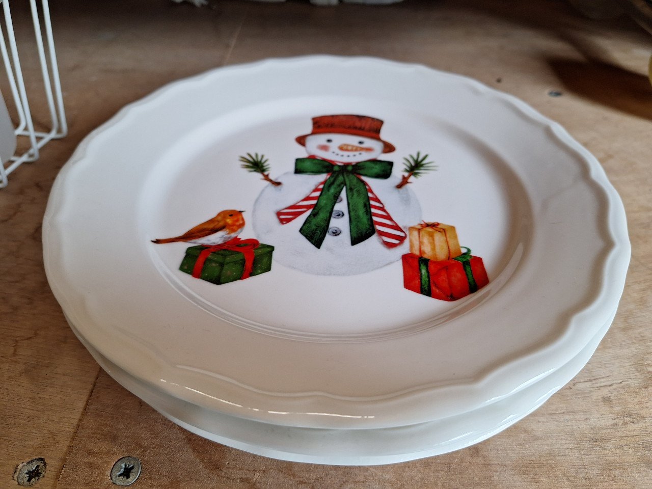 Ontbijtborden kerst (4x)