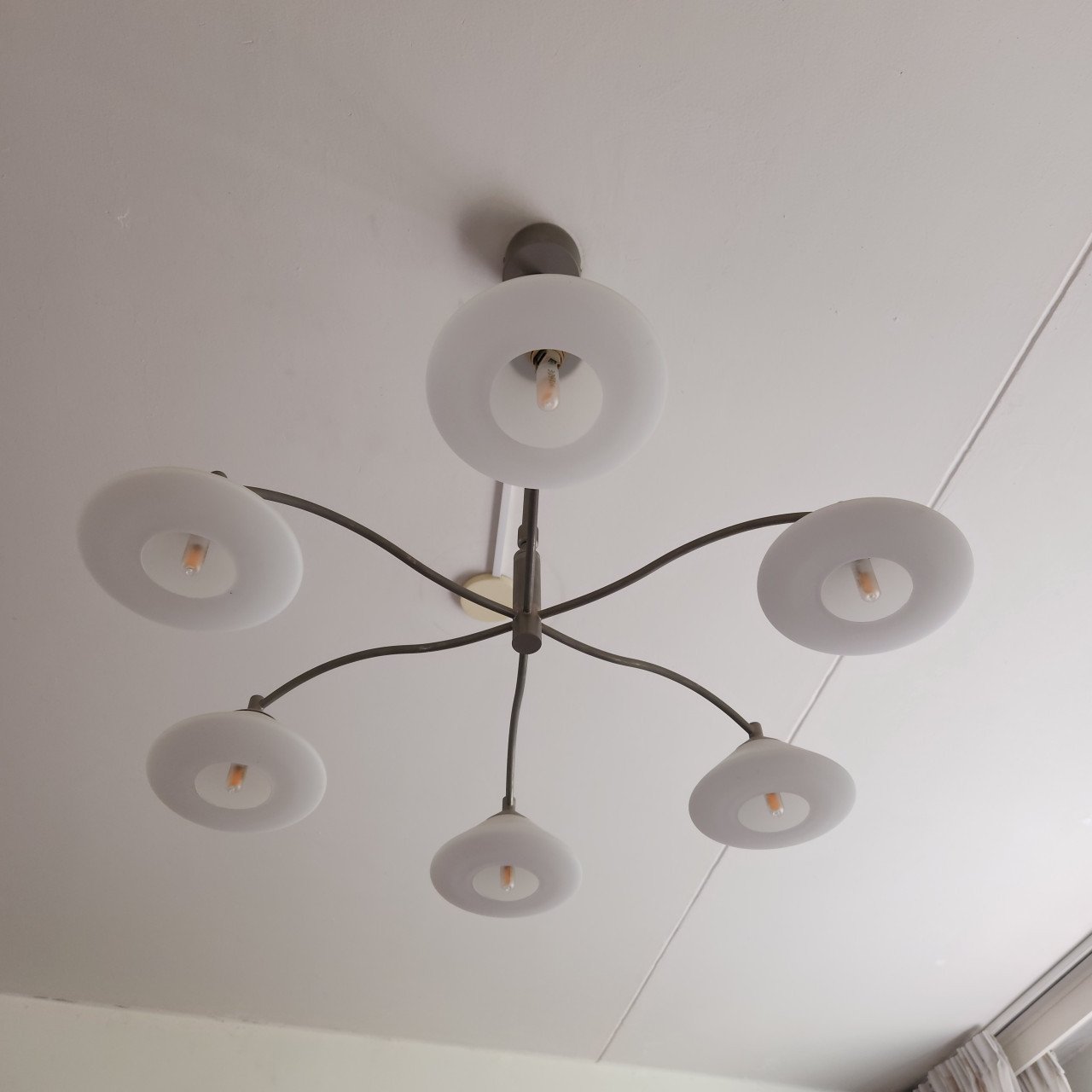 Woonkamer hanglamp met 6 armen