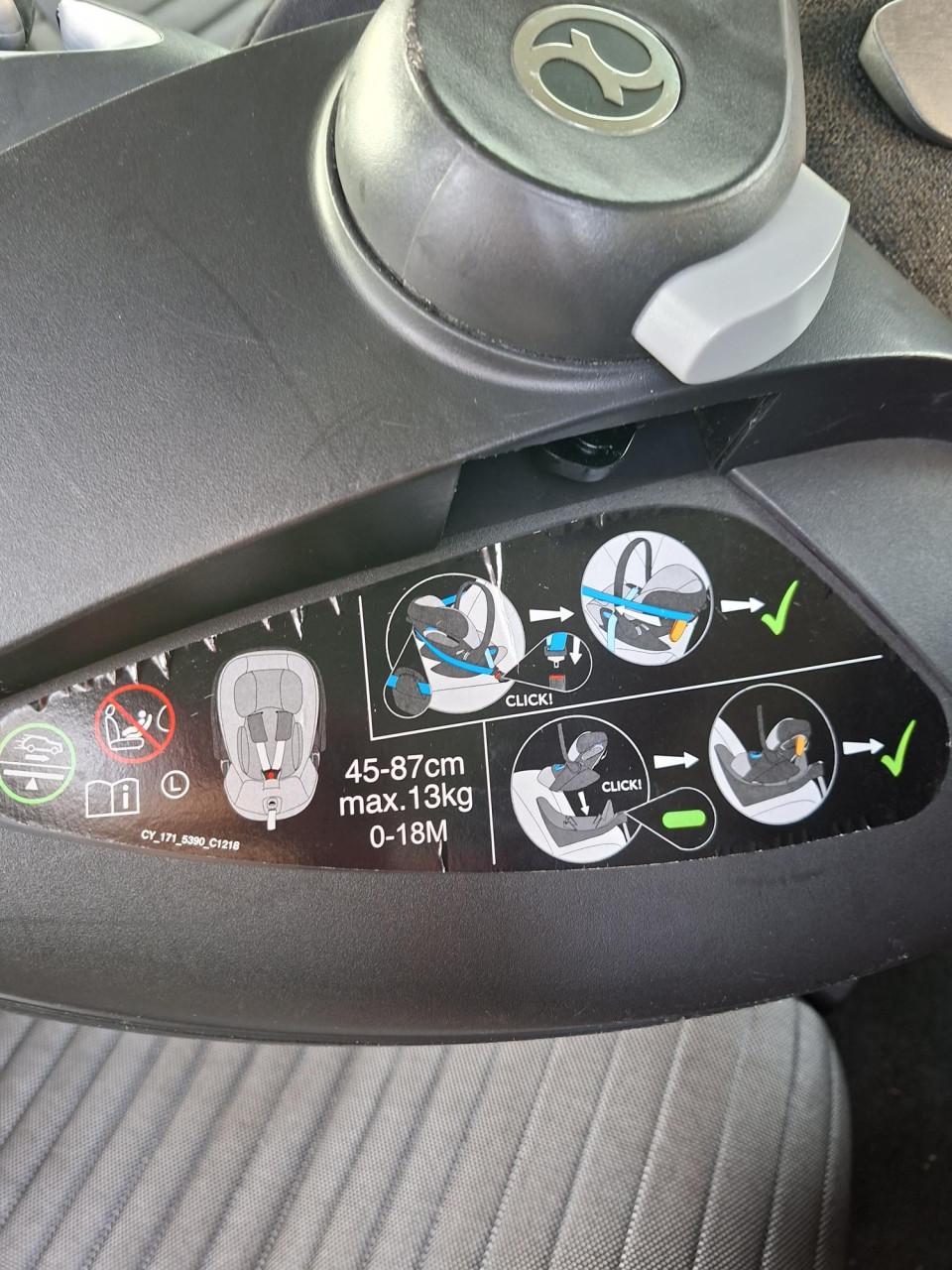 MaxiCosi Cybex zonder isofix