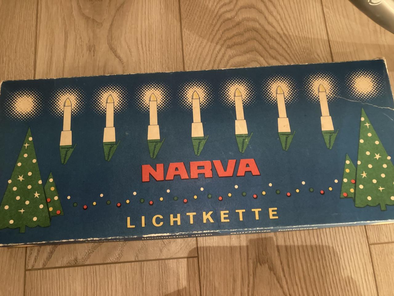 2x Antieke 16 kaars kerstboom verlichting
