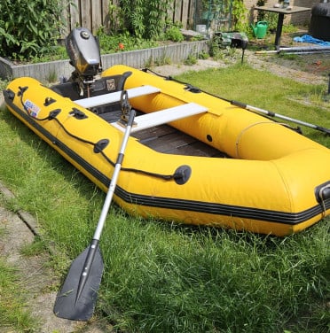 Rubberboot aquaparx 330 pro met tohatsu 5pk buitenboordmotor
