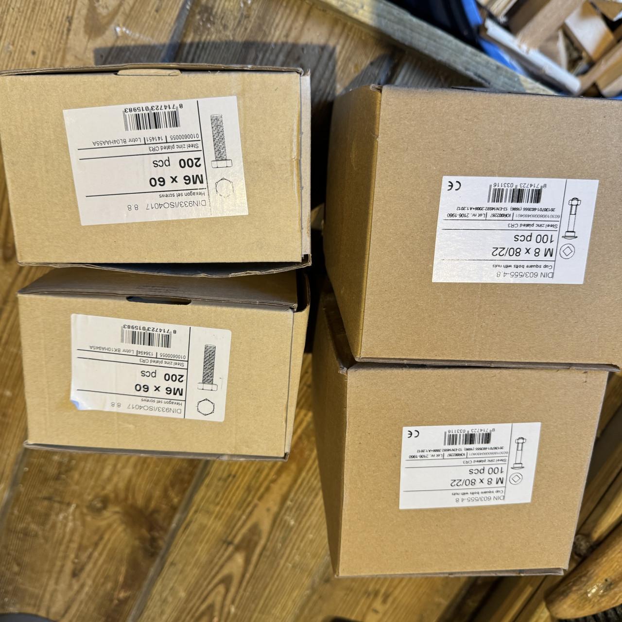 Partij bouten en moeren