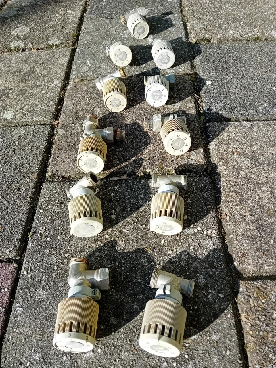 Danfoss thermostaat kranen cv 11 stuks