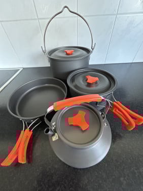 Camping pannenset.