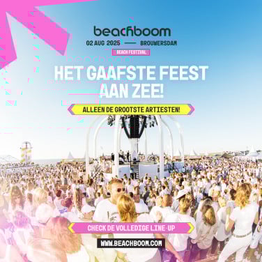 2 Beachboom kaartjes voor za. 2 augustus as.