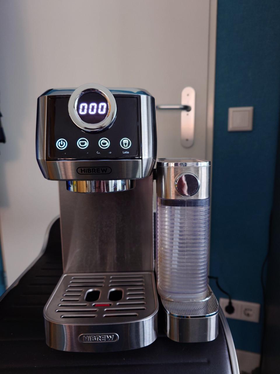 Koffie espresso + cappuccino apparaat en koffiemolen, complete set