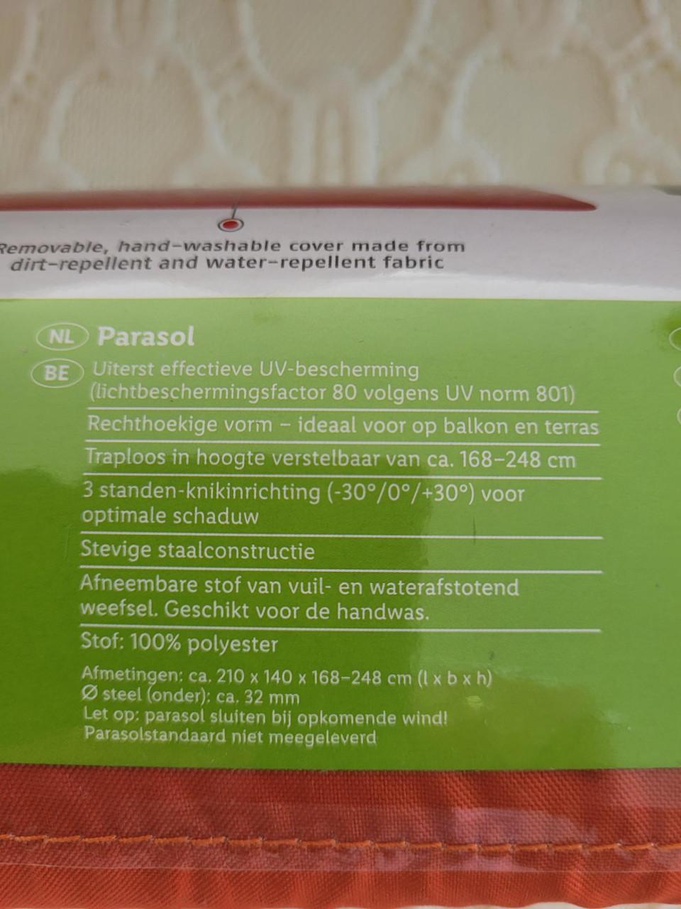 Parasol voor balkon en terras