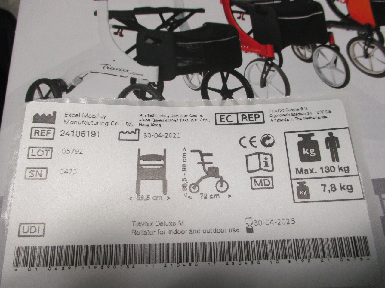 Travixx de luxe rollator