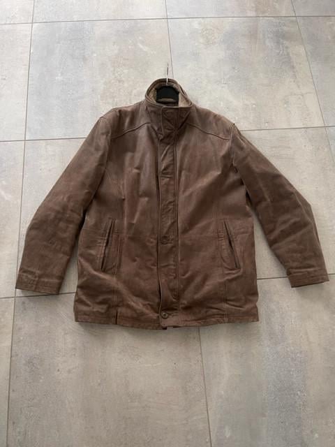 Heren jas, leer