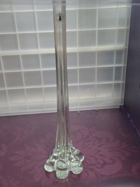 Art Nouveau Gladiolenvaas, ook bekend als een solifleur. Hoogte 29 cm.