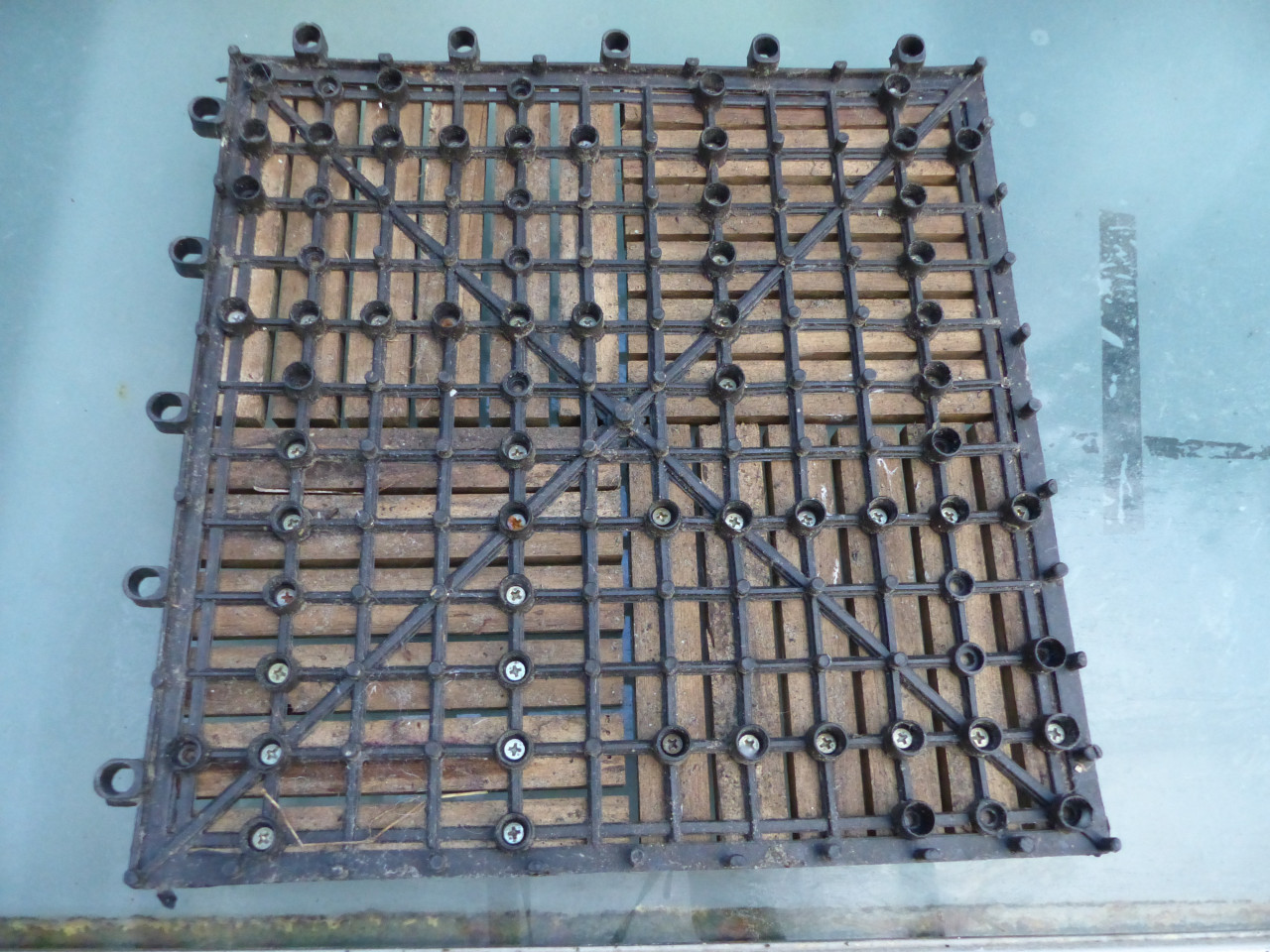 Vloertegels tuintegels hardhout 30x30 50 stuks kliksysteem balkon