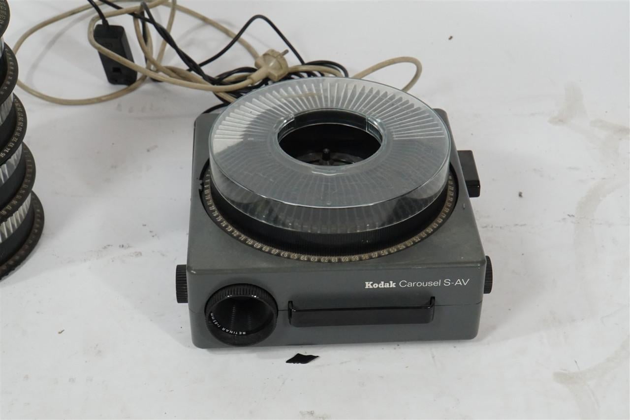 Kodak Carousel S-AV diaprojector met carrouselmagazijnen