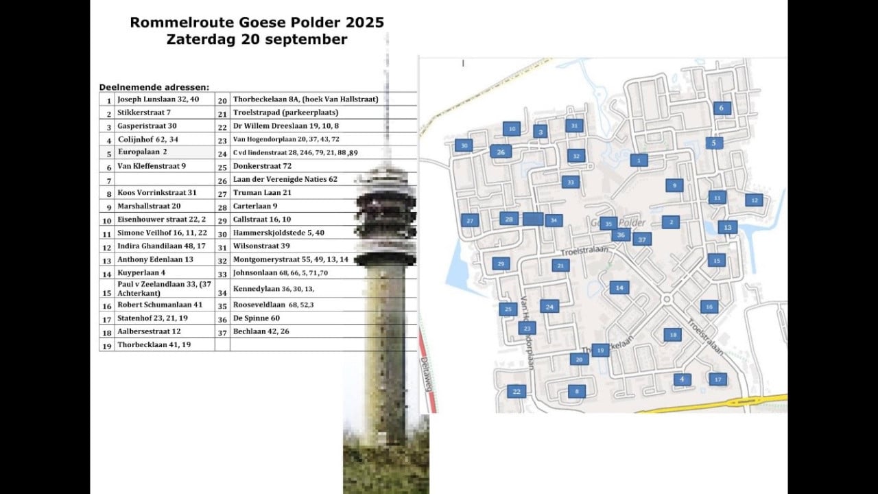 Rommelroute Goese polder met rijdende ijskar
