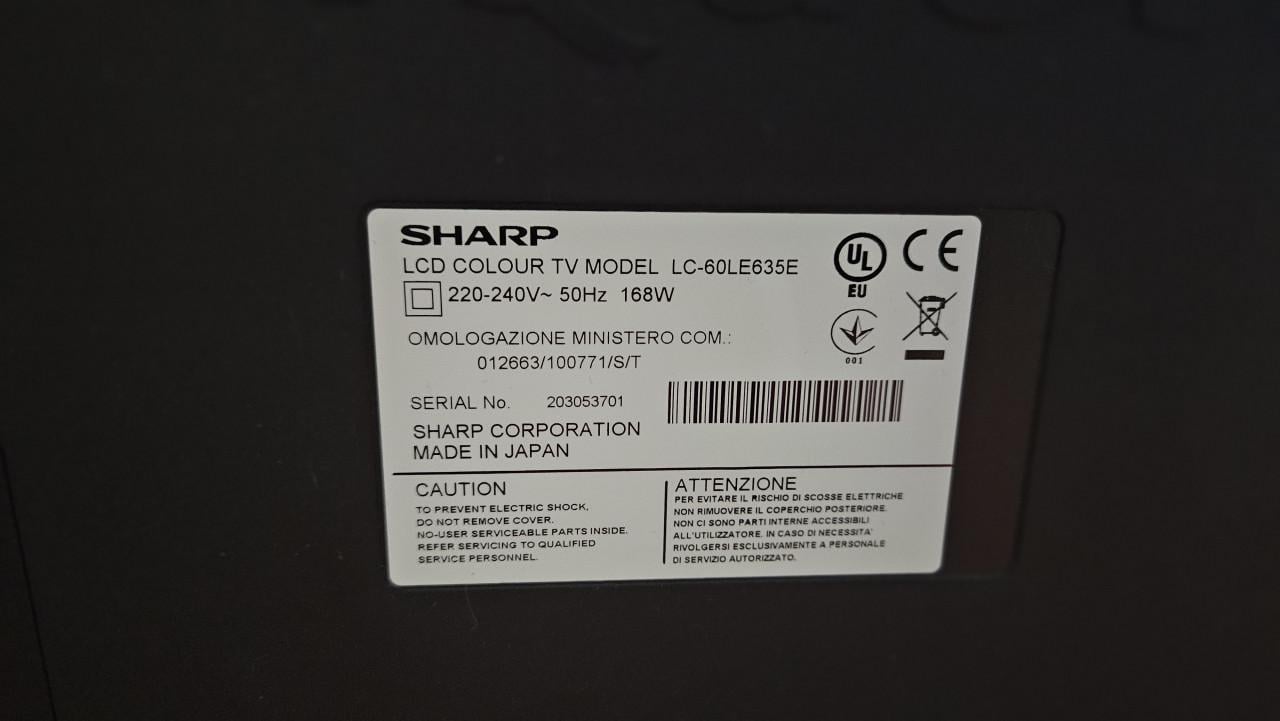 Sharp Tv 60inch