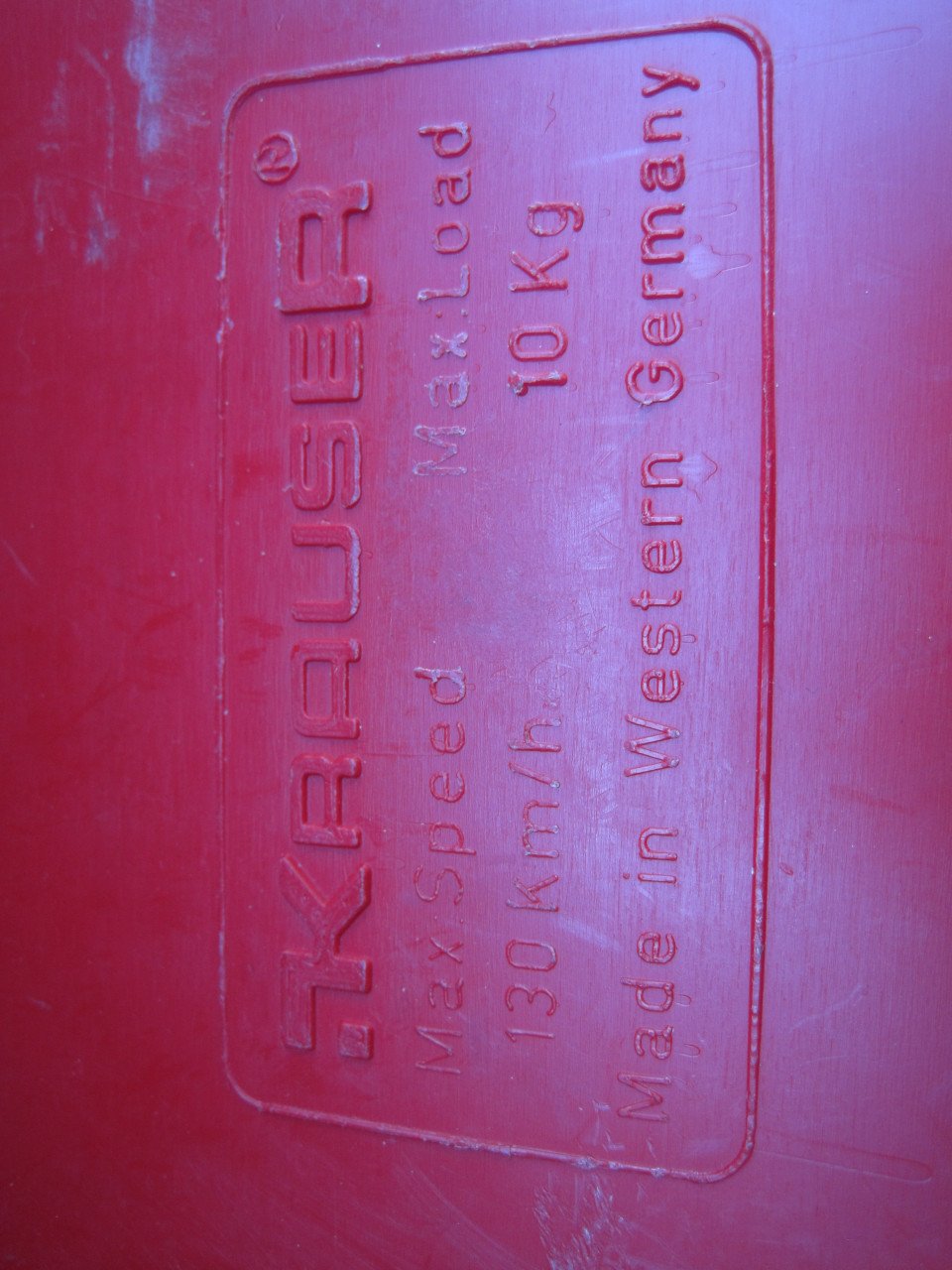Motorkoffers Krauser rood