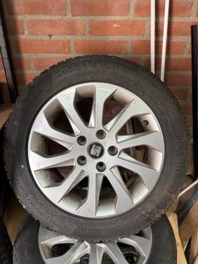 Winterbanden met velg continental