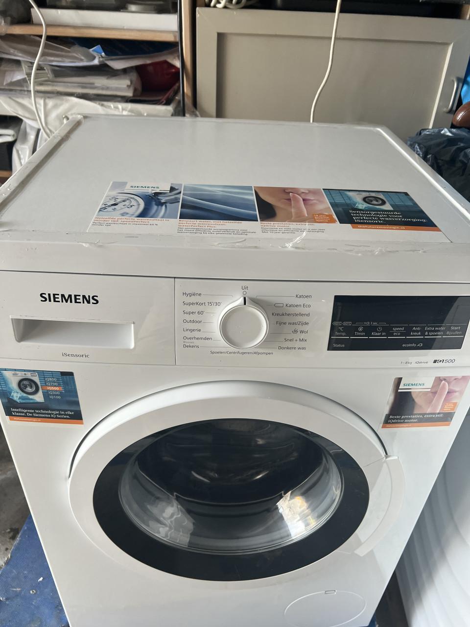 Siemens iQ500 iSensoric wasmachine 1400 toeren 8 kg A+++ klasse