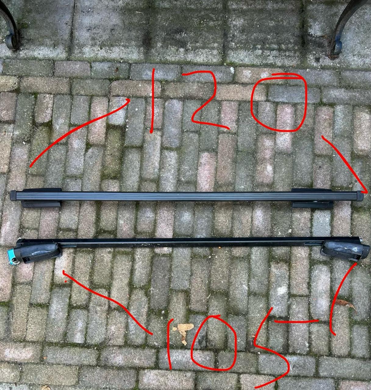 Thule universele dakdragers (op bestaande dakrails)