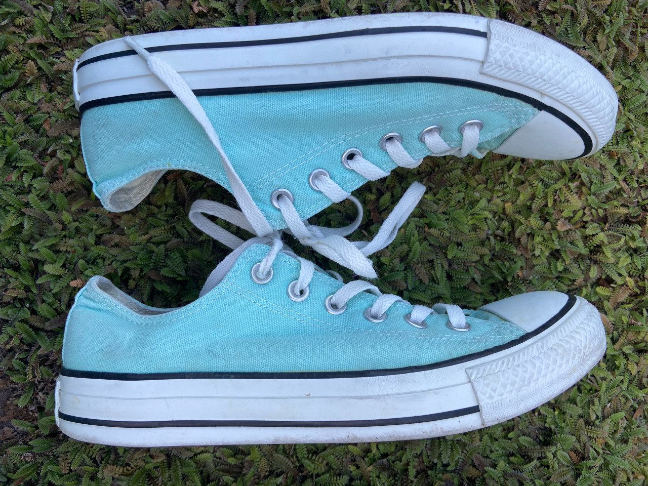 Mooie groen AllStars converse, maat 39,5