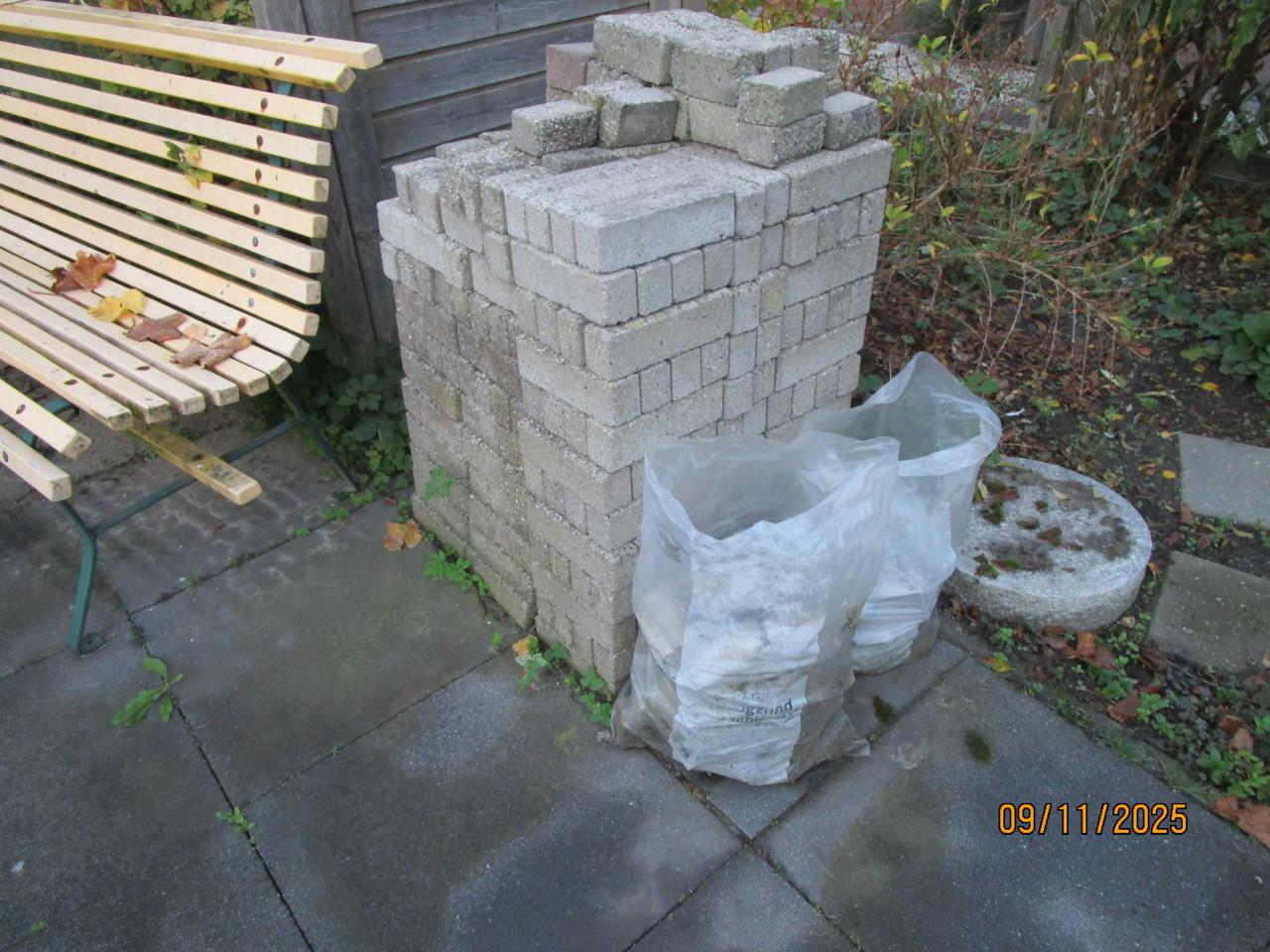 Grijze betonklinkertjes