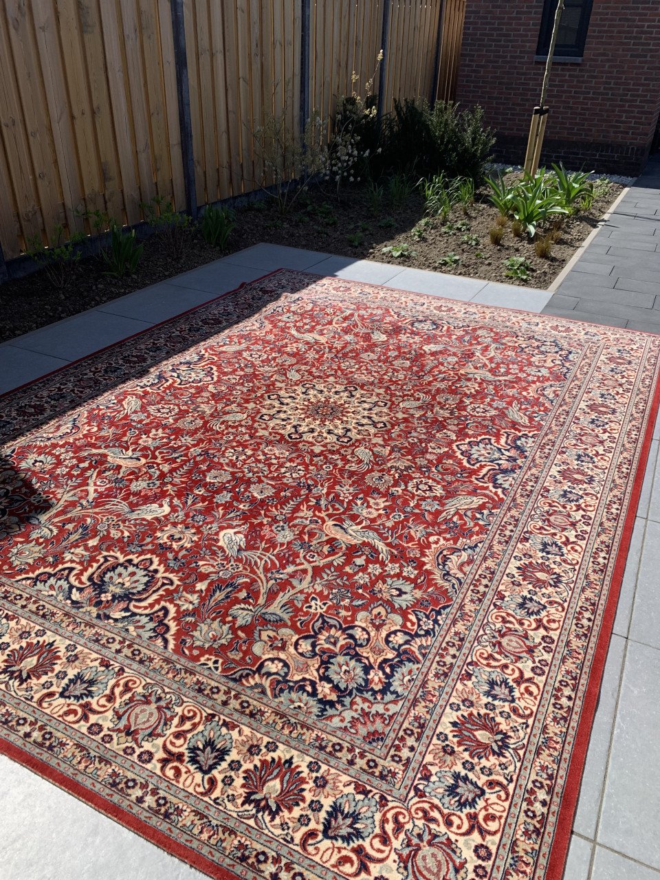 ✨Prachtig Sfeervol Vintage Vloerkleed Louis de Poortere✨Rood-Blauw✨