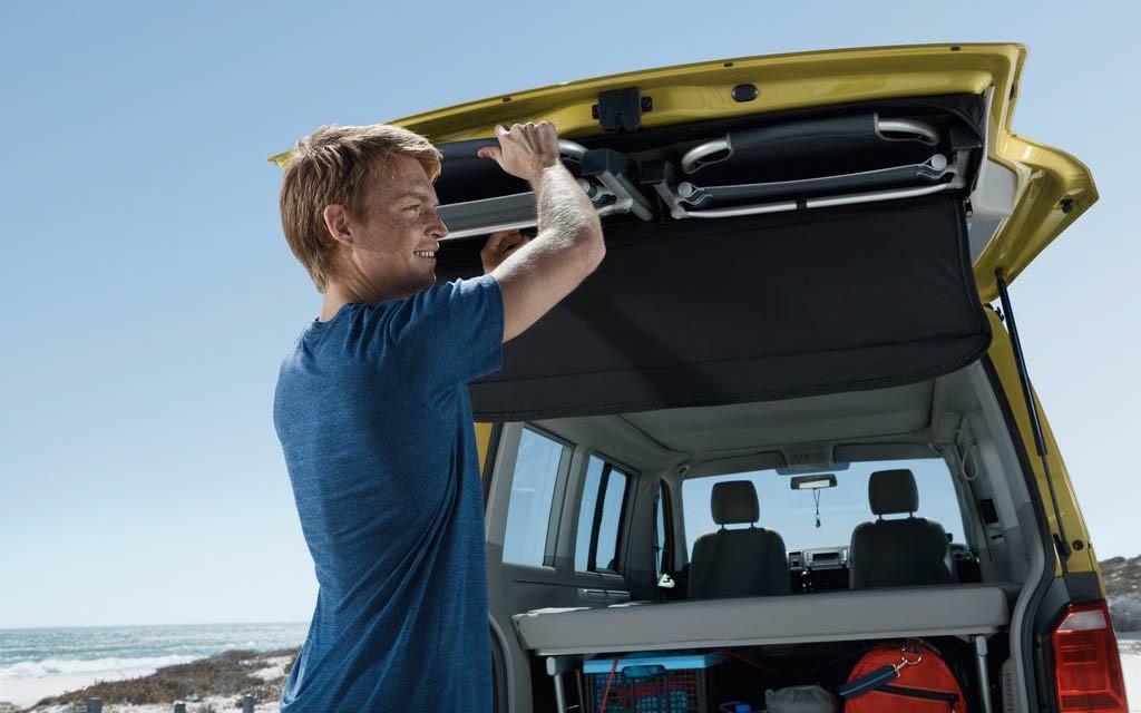 Camping stoelen VW bus achterklep