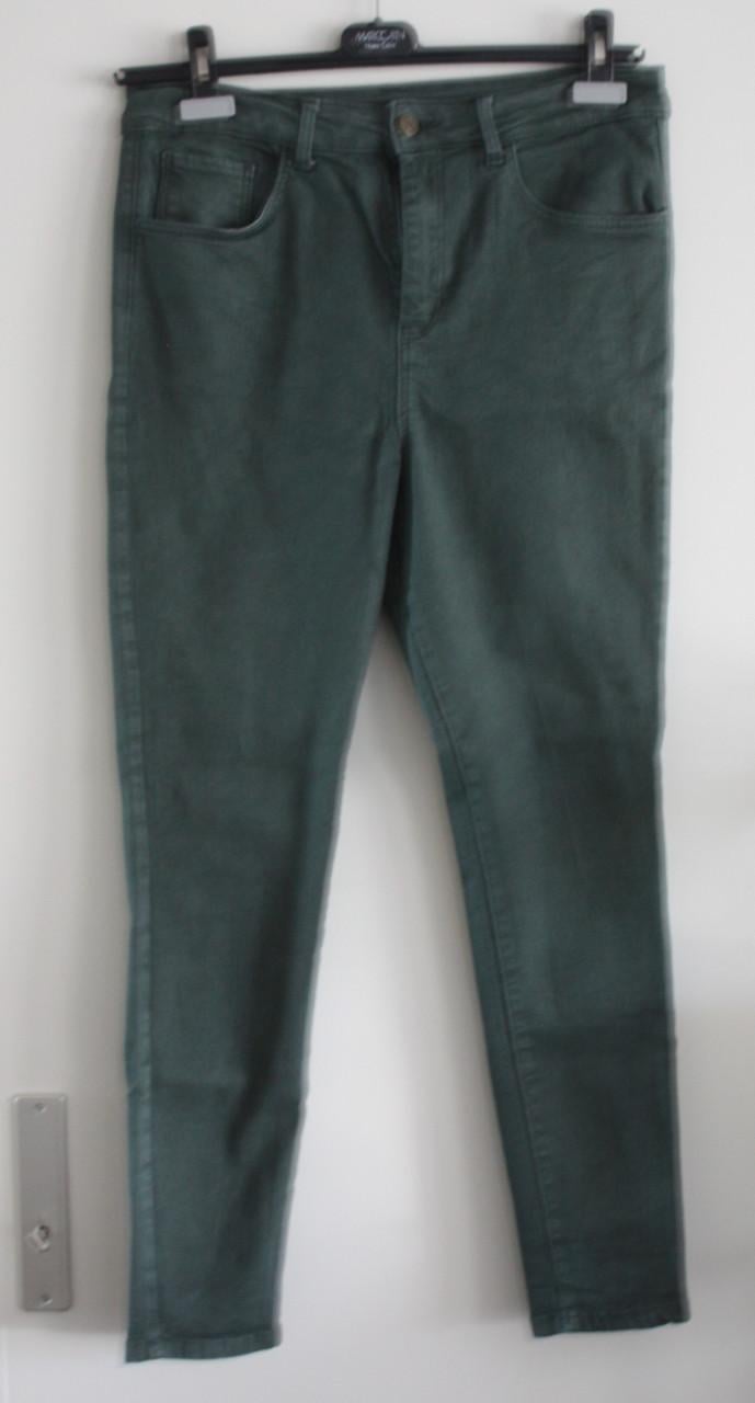 Donkergroene broek-jegging maat 42