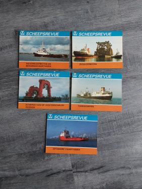 8 X SCHEEPVAARD  BOEKEN.