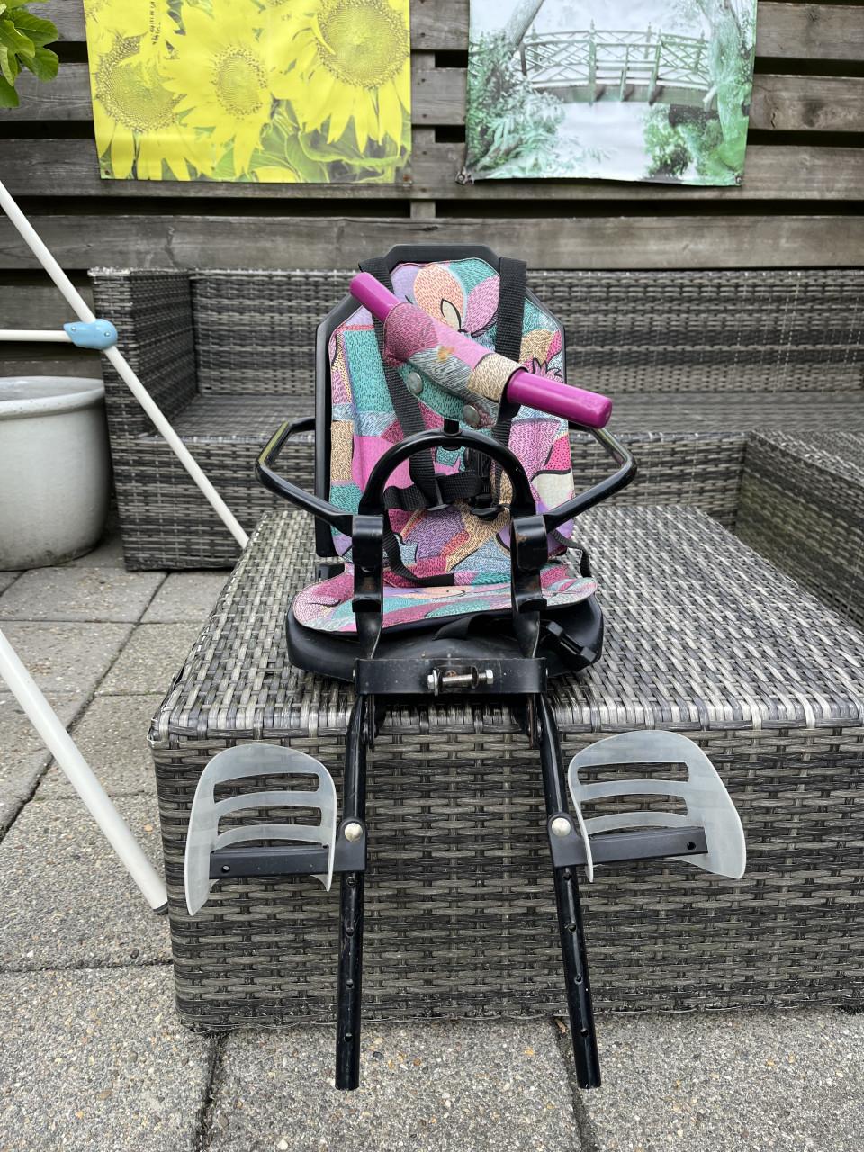 Stoeltje voor op de fiets