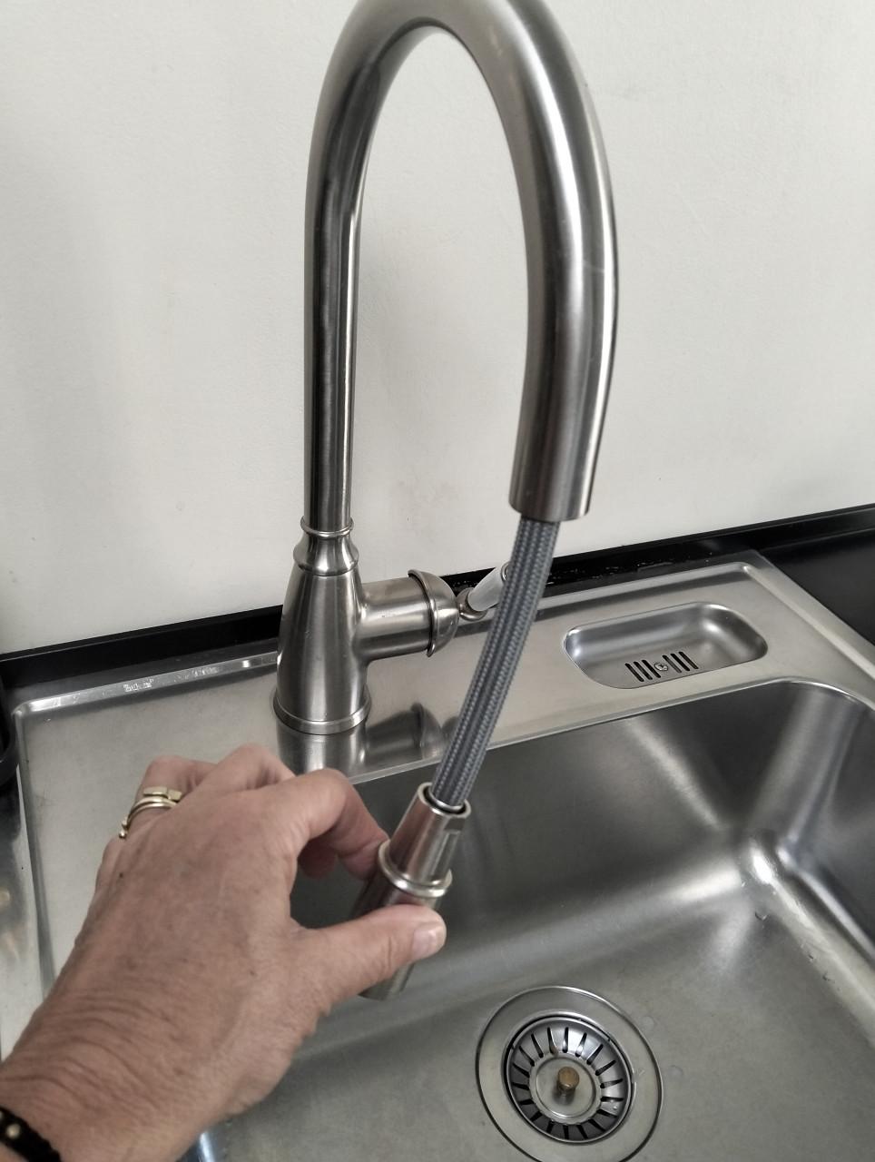 Kraan met uittrekgedeelte