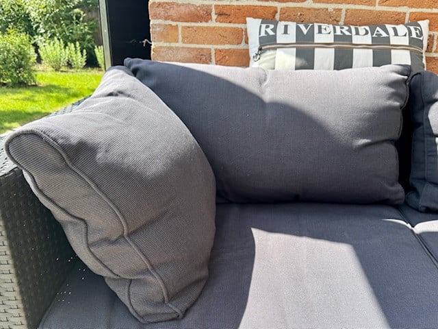 **TE KOOP Wicker loungeset - antraciet grijs **