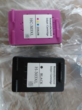 Sneltoner cardridges 303XL. Kleur en zwart