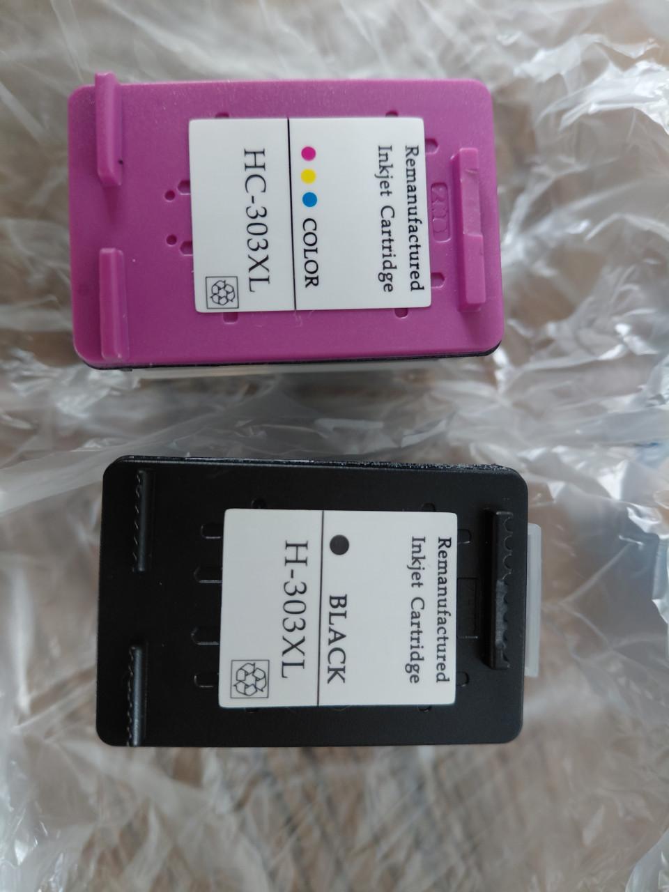 Sneltoner cardridges 303XL. Kleur en zwart