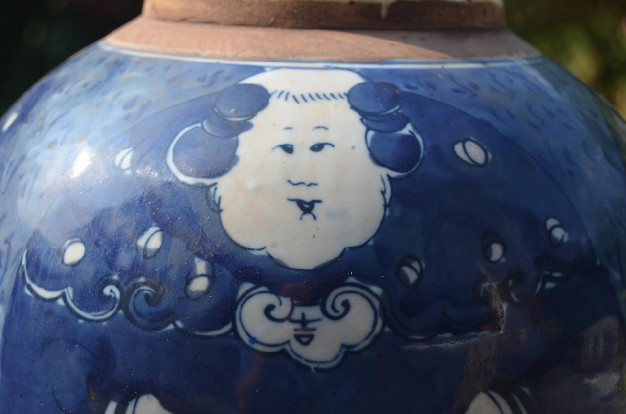 Zeer fraaie, en grote, Chinese Gemberpot ipst