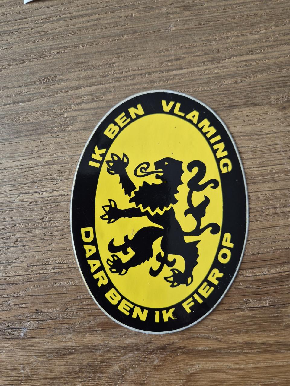 Sticker ik ben vlaming