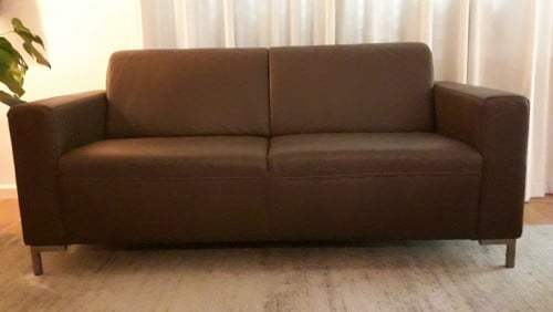 2,5 zits bank, leder