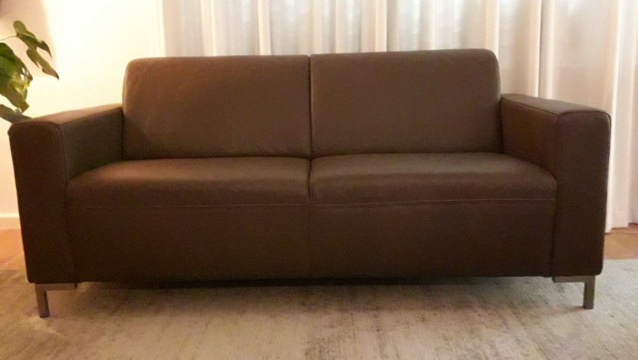 2,5 zits bank, leder