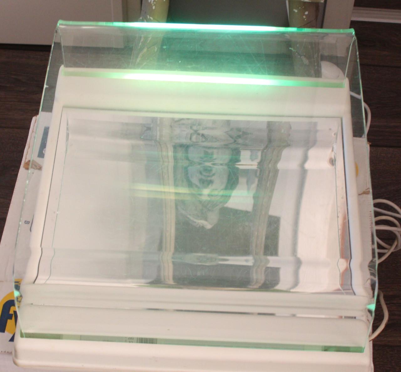 Methacrylaat podoscoop met groen licht.