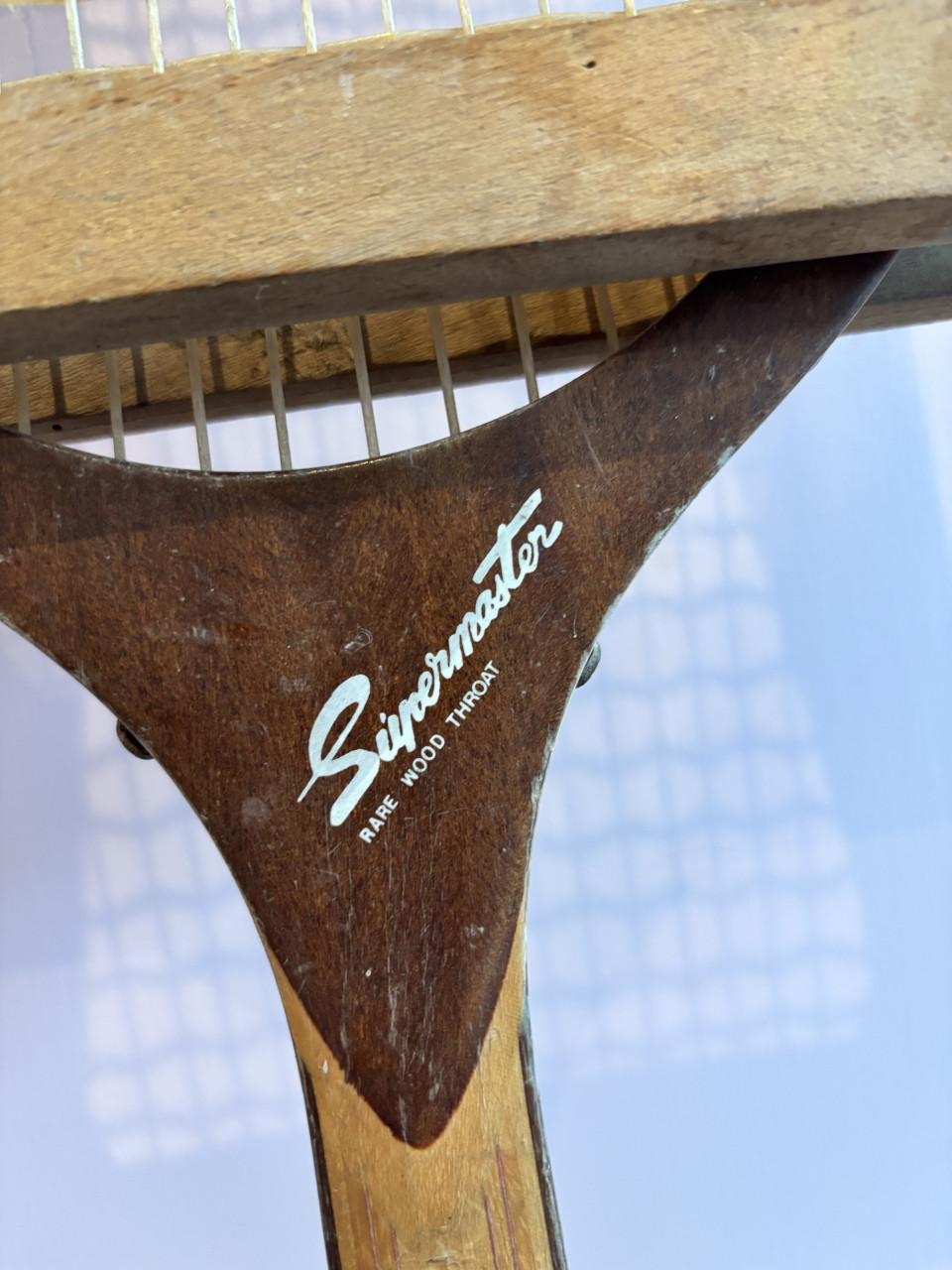 Vintage Tennisrackets Dunlop & Kennex met Spanners