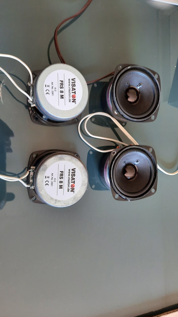 4 Visaton FRS 8 M Breedbandspeakers