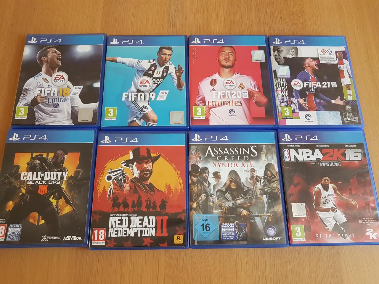 PS4 pro + acht spellen + ds4 v2