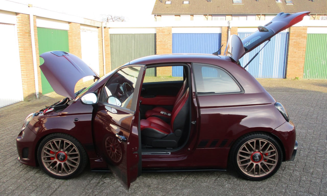 Snelle Fiat 500 1.4 Abarth  Maseratie uitvoering (replica)Nieuwe Apk, 180pk