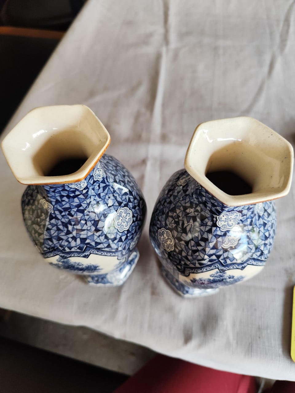 Antieke Villeroy & Boch Flamand Bleu collectie ca. 1900-1925