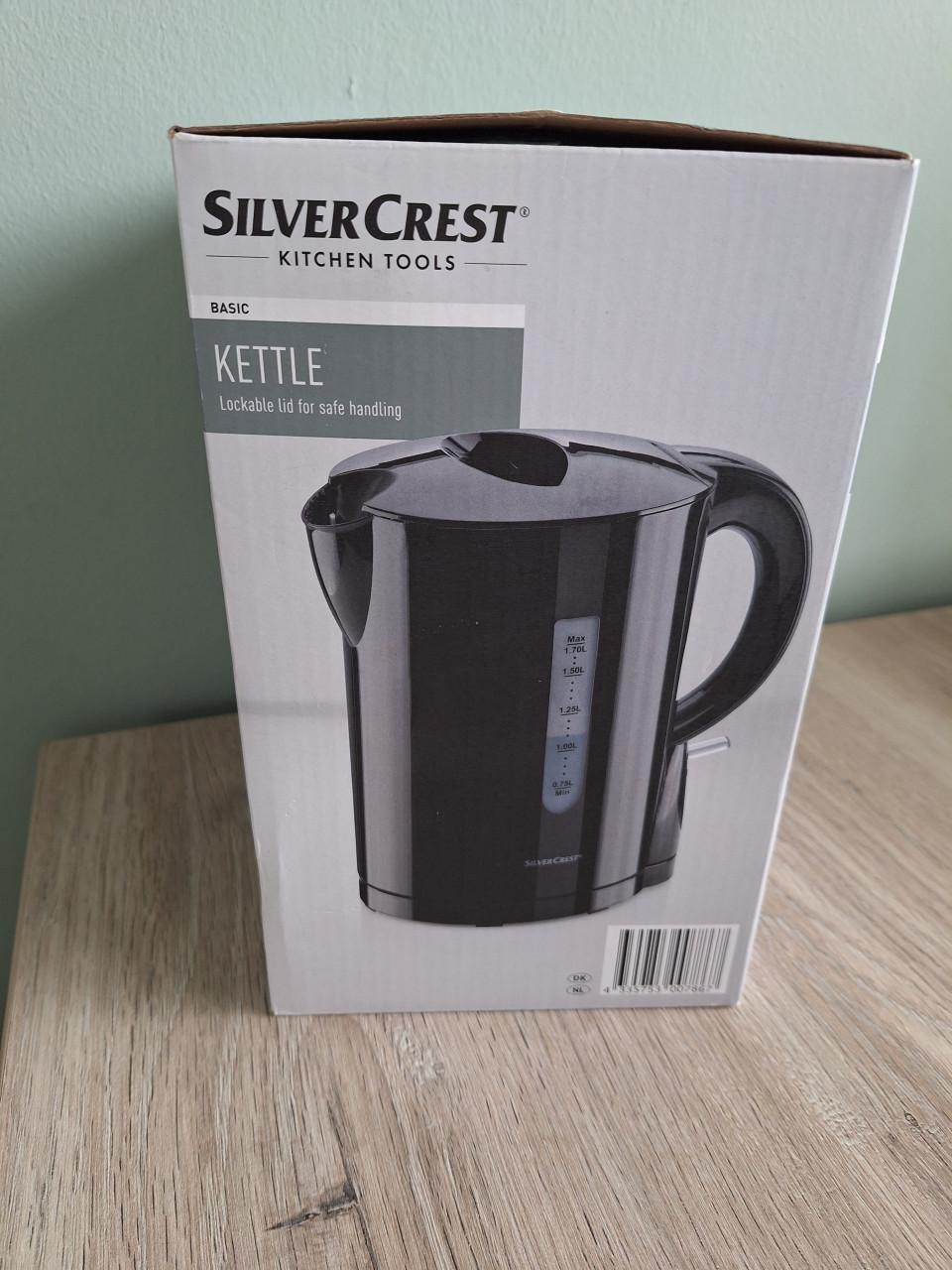 NIEUWE waterkoker SilverCrest zwart