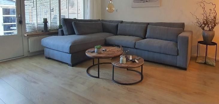 Nette hoekbank Sofie 3 zits + loungegedeelte