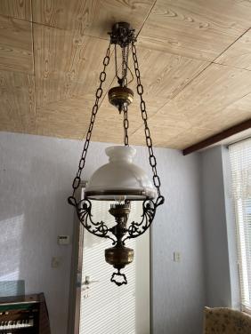 Antieke messing hanglamp