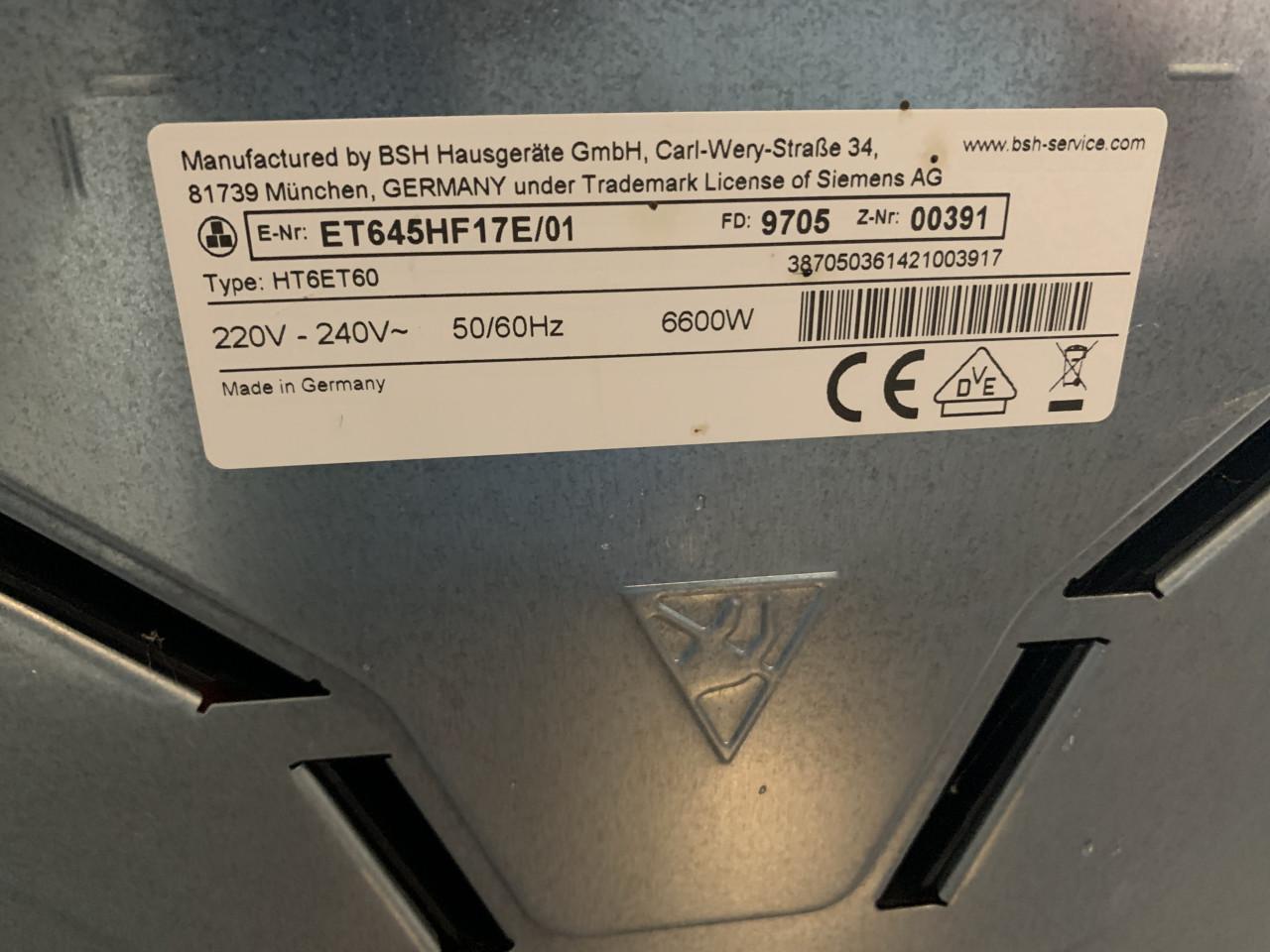 Keramische kookplaat