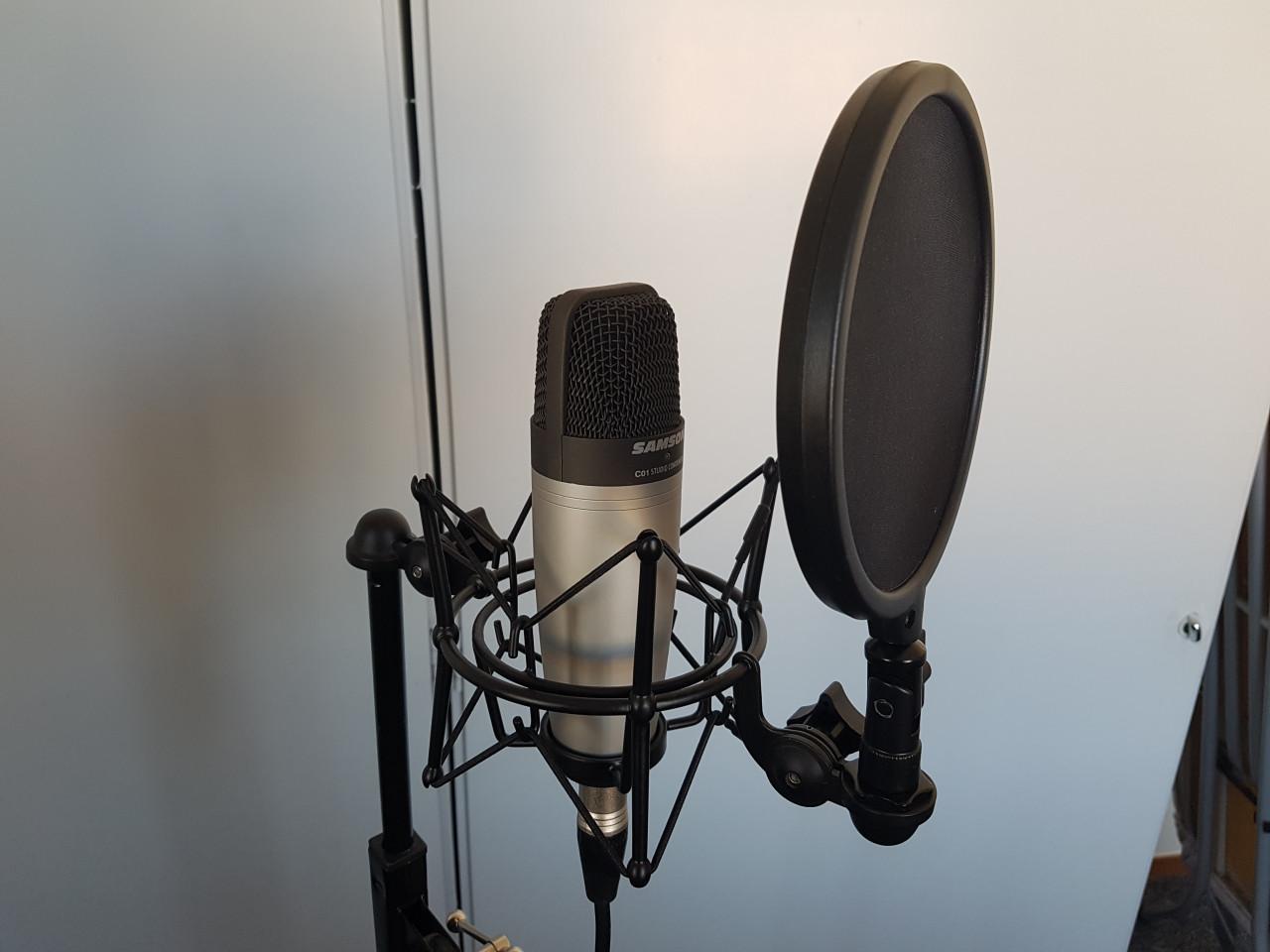 C01 Condensator microfoon ,  inclusief shock mount en popfilter. Z.G.A.N.