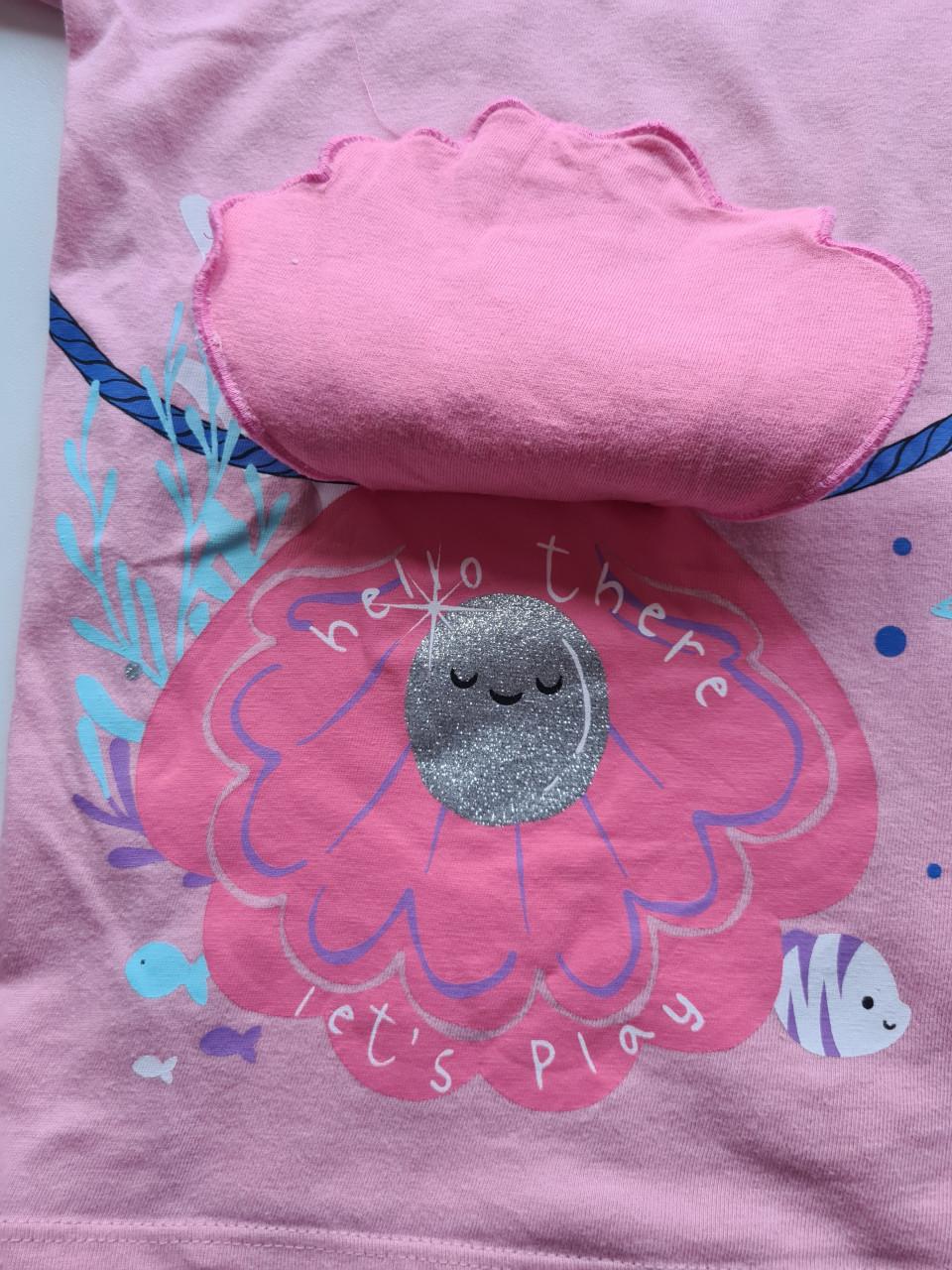 Roze shirt met leuk applicatie van Kiki & Koko Maat 128