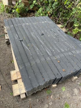 Opsluit (beton)band 5x15x100 zwart